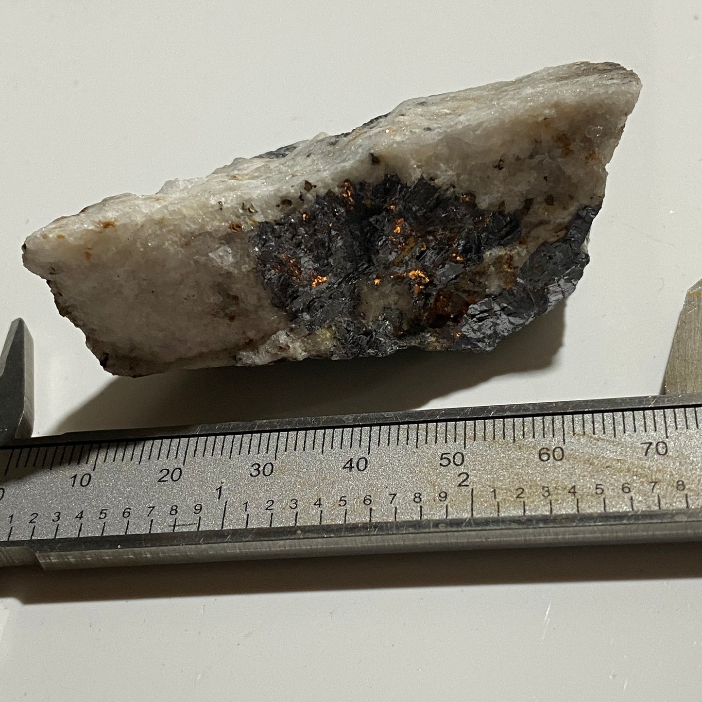 GALENA WITH CERUSSITE [ETC] : WAPPING MINE, MATLOCK, DERBYSHIRE. 110g MF5211