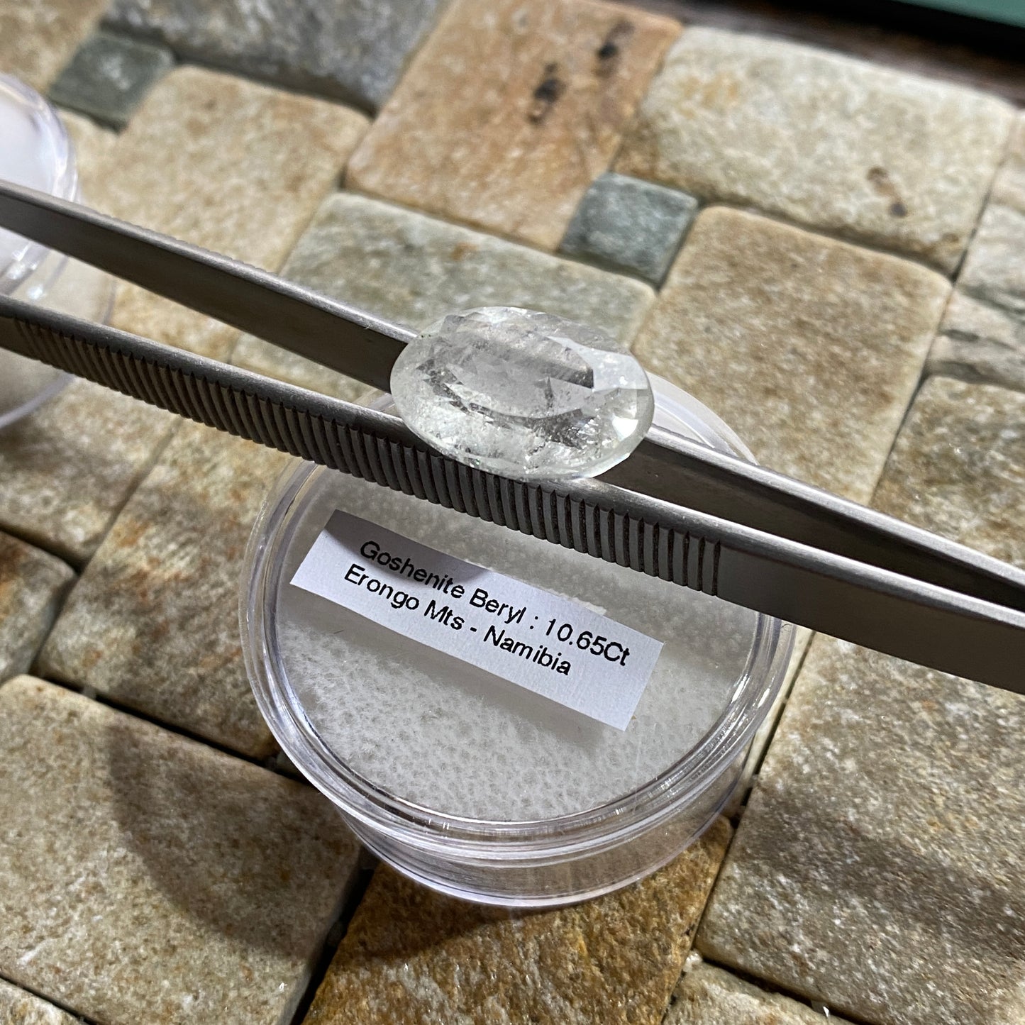 GOSHENITE BERYL NATURAL GEMSTONE : ERONGO MOUNTAINS, NAMIBIA 10.65Ct MFG5486