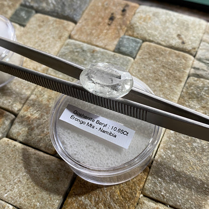 GOSHENITE BERYL NATURAL GEMSTONE : ERONGO MOUNTAINS, NAMIBIA 10.65Ct MFG5486