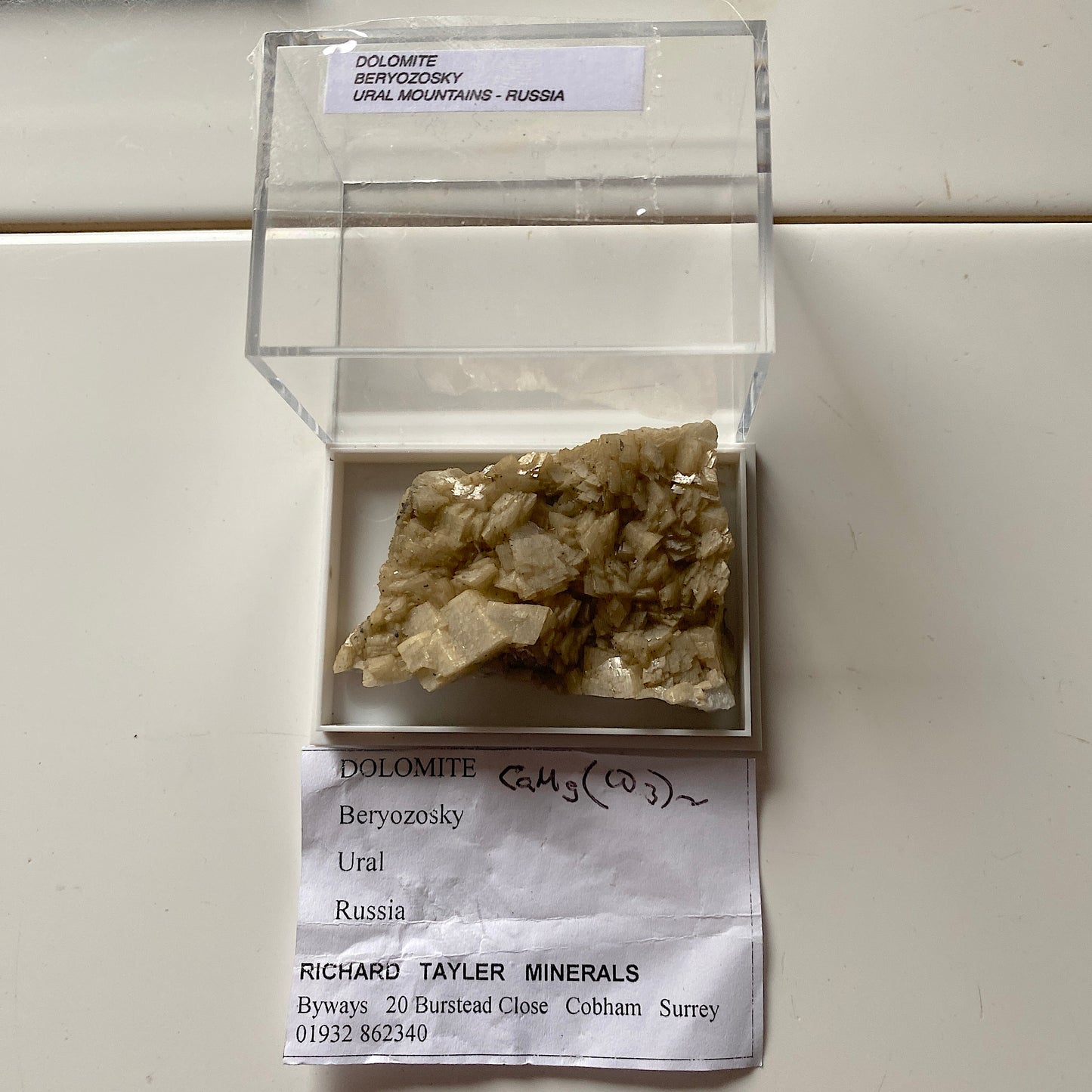 DOLOMITE FROM THE URAL MOUNTAINS, RUSSIA 25g MF4431