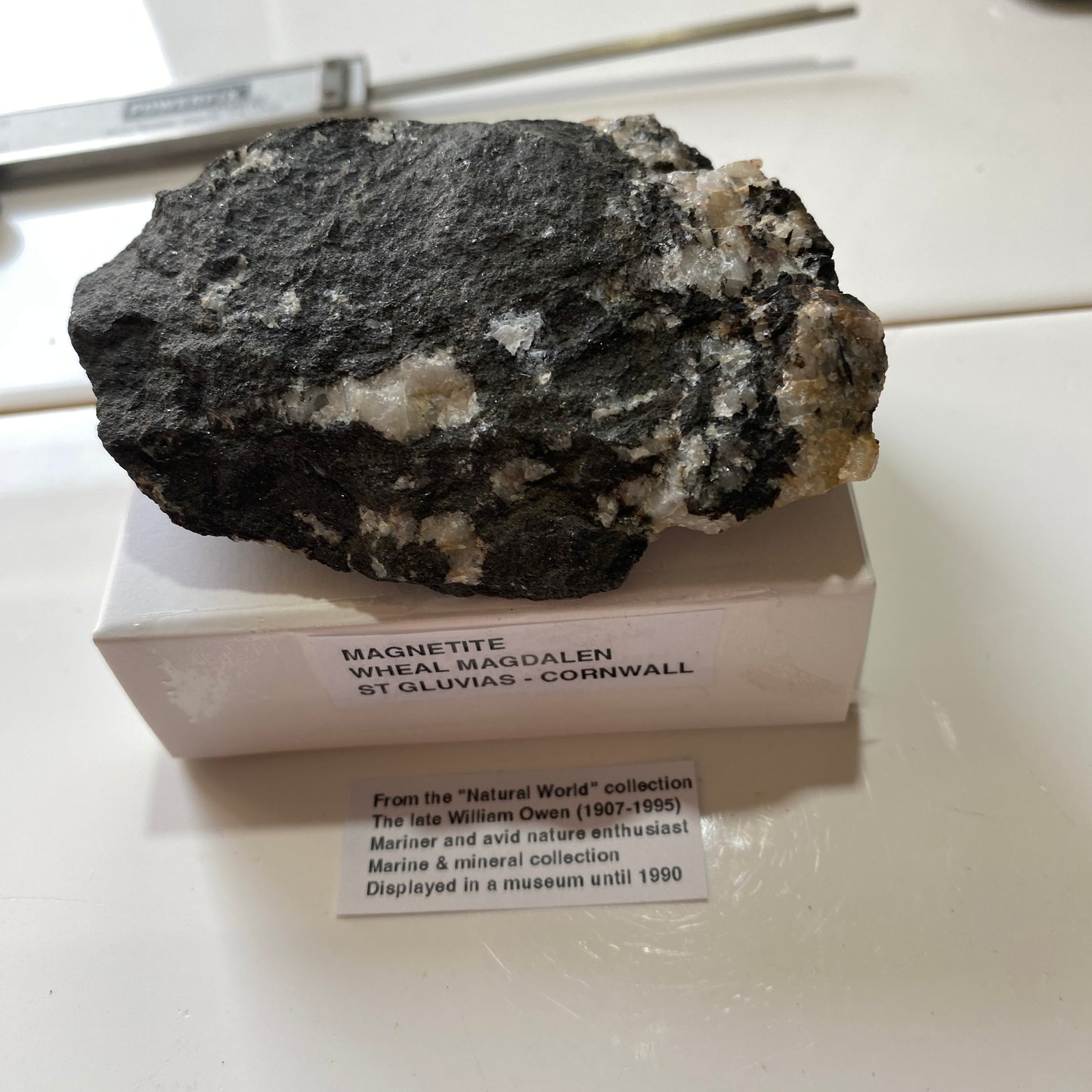 RARE MAGNETITE FROM WHEAL MAGDALEN, PONSANOOTH, ST GLUVIAS, CORNWALL 121g MF5212