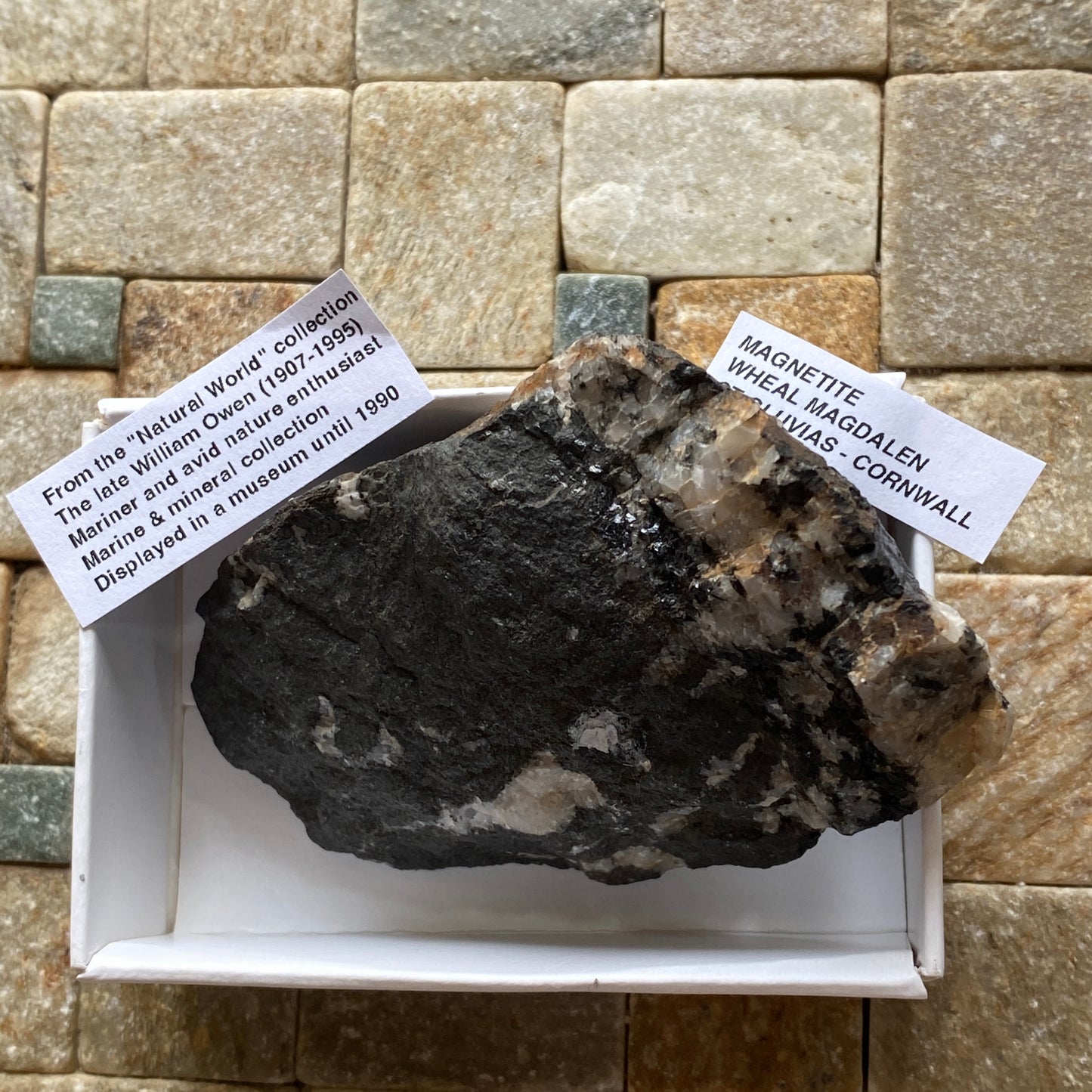 RARE MAGNETITE FROM WHEAL MAGDALEN, PONSANOOTH, ST GLUVIAS, CORNWALL 121g MF5212
