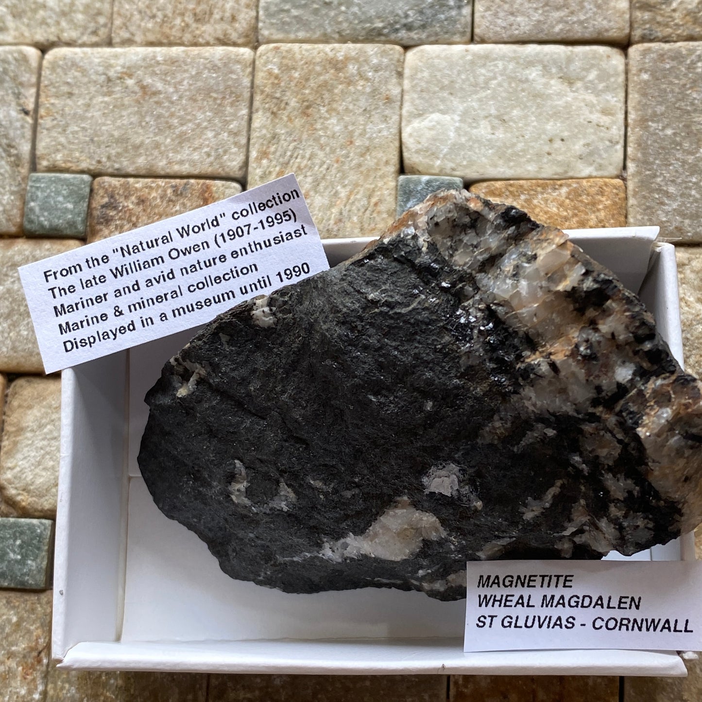 RARE MAGNETITE FROM WHEAL MAGDALEN, PONSANOOTH, ST GLUVIAS, CORNWALL 121g MF5212