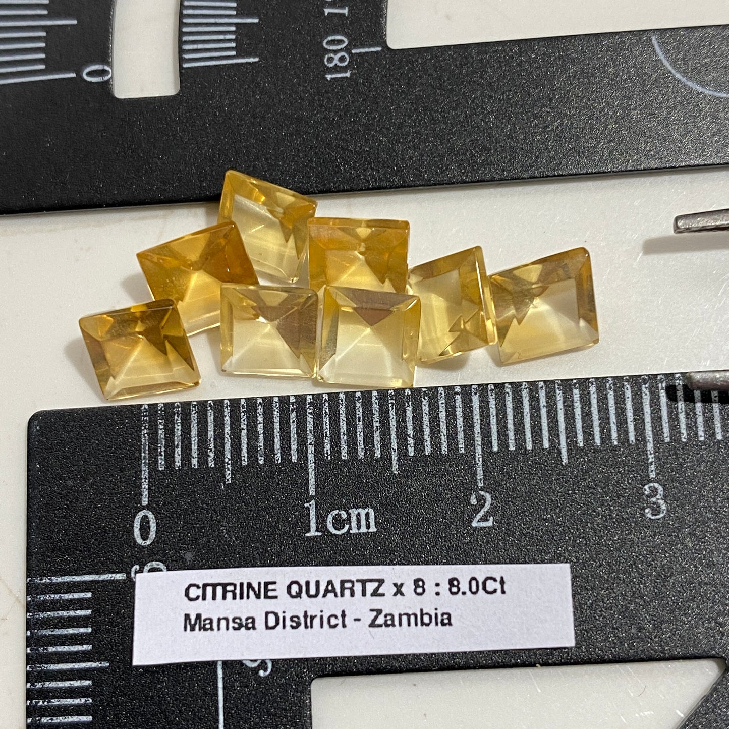 CITRINE QUARTZ NATURAL GEMSTONES : MANSA DISTRICT, ZAMBIA, AFRICA 8.0Ct MFG5489