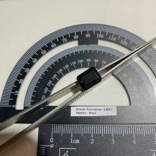 DRAVITE TOURMALINE NATURAL GEMSTONE : PARAIBA, BRAZIL 3.60Ct MFG5490