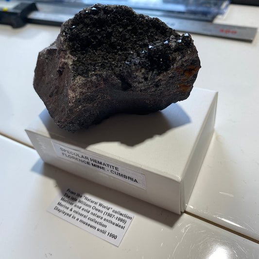 SPECULAR HEMATITE [SPECULARITE] : FLORENCE MINE, EGREMONT, CUMBRIA 185g MF5215