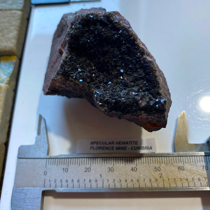 SPECULAR HEMATITE [SPECULARITE] : FLORENCE MINE, EGREMONT, CUMBRIA 185g MF5215