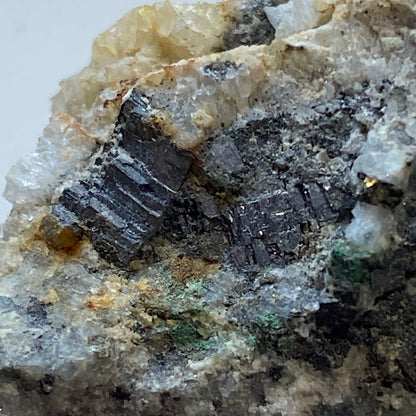 GALENA/MALACHITE [ETC] : NEW GLENCRIEFF MINE, DUMFRIES & GALLOWAY, SCOTLAND 61g MF5215