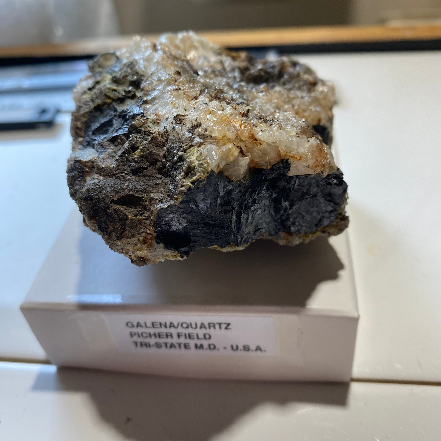 GALENA LEAD ORE ETC : PICHER MINING FIELD, TRI-STATE, U.S.A. 482g MF5216