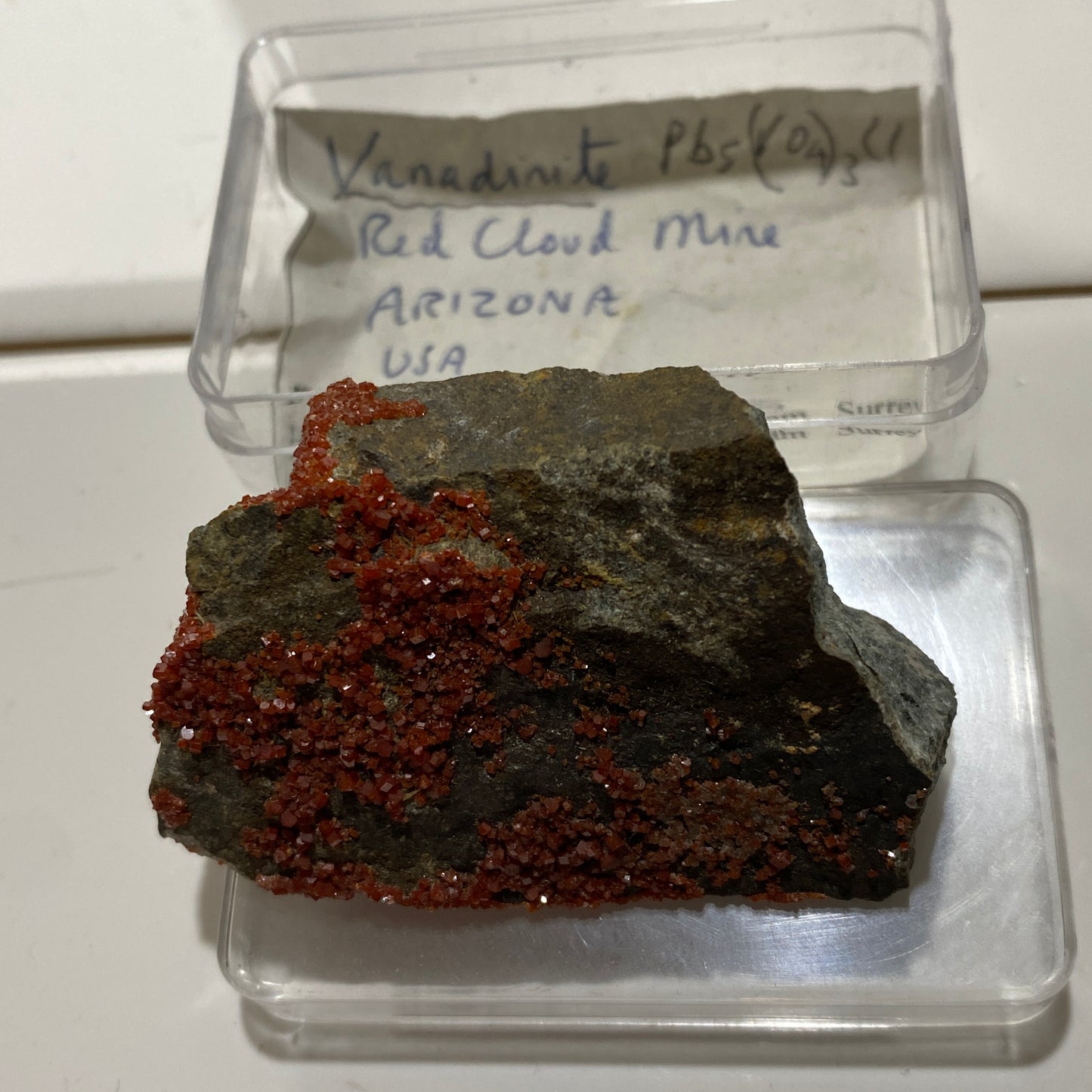 VANADINITE - RED CLOUD MINE, SILVER M.D., LA PAZ COUNTY, ARIZONA, U.S.A. 45g MF4213