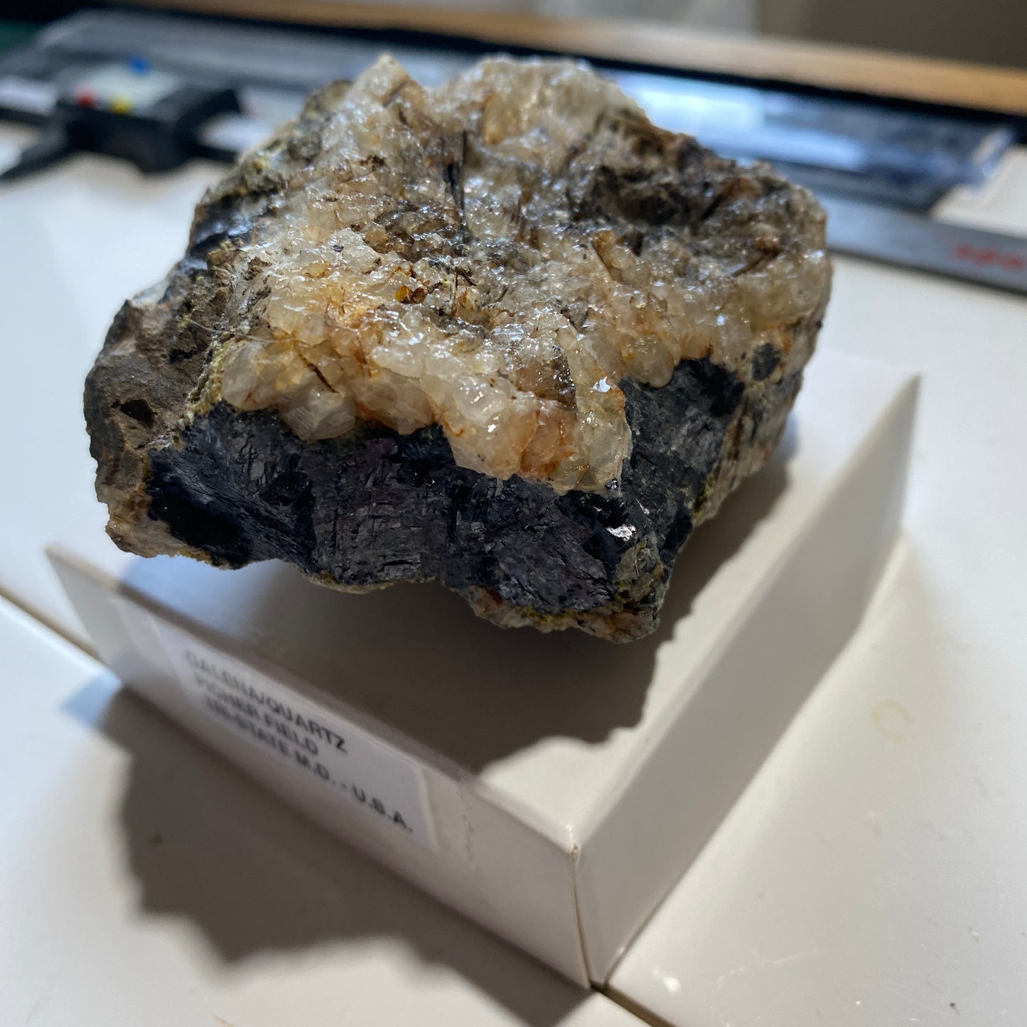 GALENA LEAD ORE ETC : PICHER MINING FIELD, TRI-STATE, U.S.A. 482g MF5216