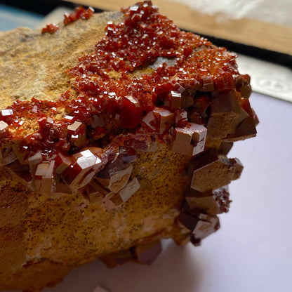 QUITE STUNNING VANADINITE SPECIMEN - BOU ALMADEN, MOROCCO LARGE 796g MF4435