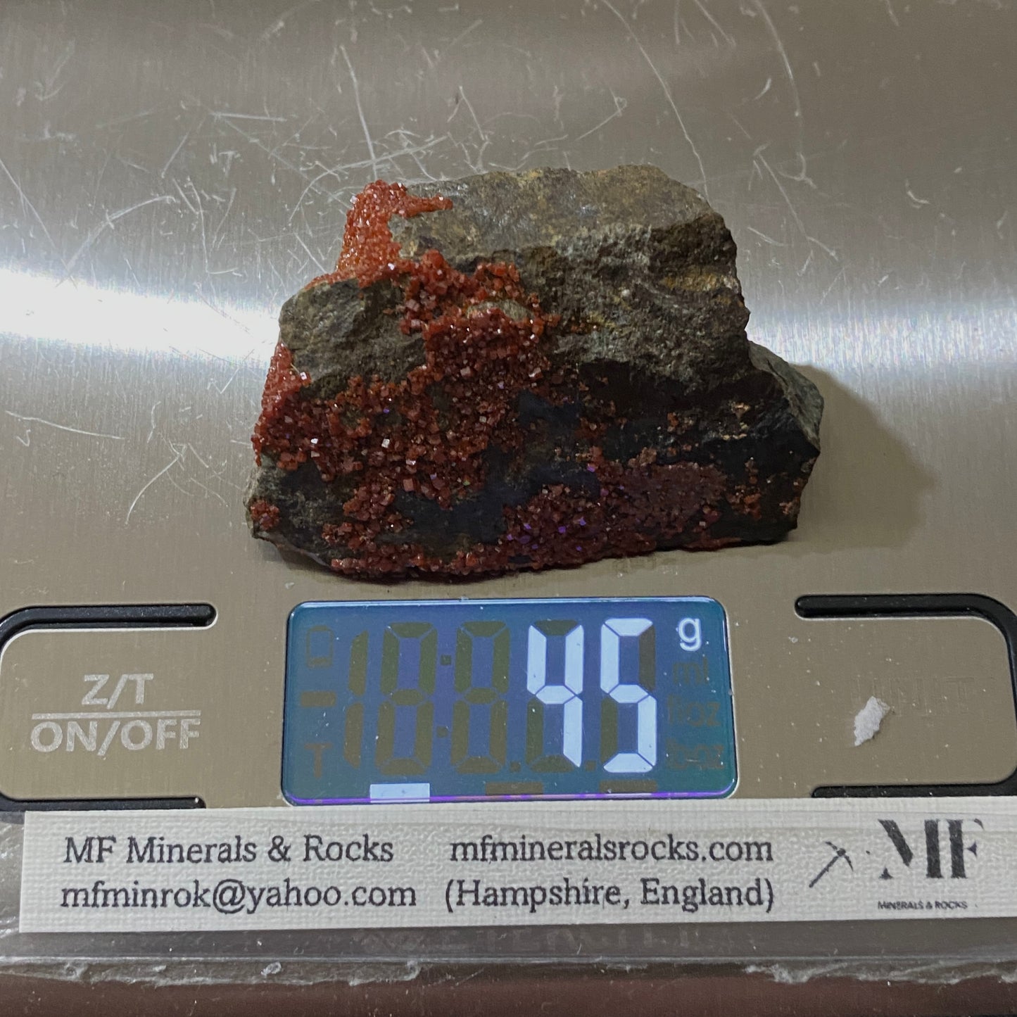 VANADINITE - RED CLOUD MINE, SILVER M.D., LA PAZ COUNTY, ARIZONA, U.S.A. 45g MF4213