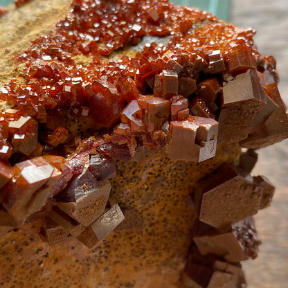 QUITE STUNNING VANADINITE SPECIMEN - BOU ALMADEN, MOROCCO LARGE 796g MF4435