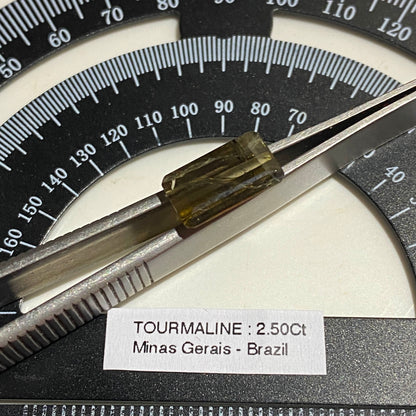 TOURMALINE NATURAL GEMSTONE : MINA DO PRESIDENTE, MINAS GERAIS, BRAZIL 2.50Ct MFG5493