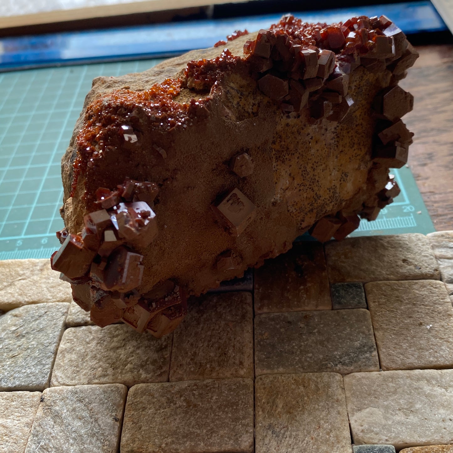 QUITE STUNNING VANADINITE SPECIMEN - BOU ALMADEN, MOROCCO LARGE 796g MF4435