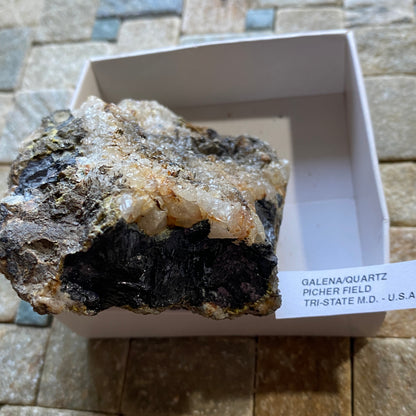 GALENA LEAD ORE ETC : PICHER MINING FIELD, TRI-STATE, U.S.A. 482g MF5216