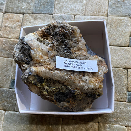 GALENA LEAD ORE ETC : PICHER MINING FIELD, TRI-STATE, U.S.A. 482g MF5216
