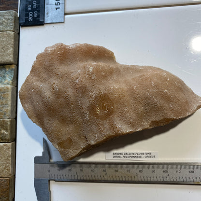 BANDED FLOWSTONE [CALCITE} : DIROS, PELOPONNESE, GREECE  524g MF5217