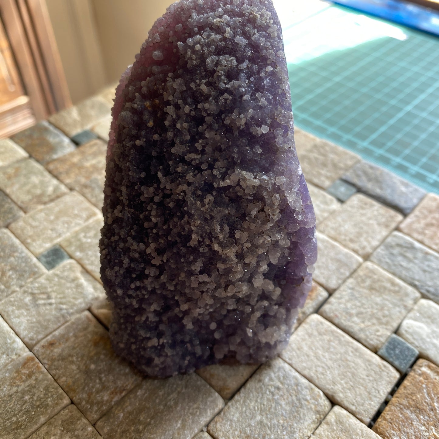 DRUZY AMETHYST QUARTZ LOVELY SPECIMEN DFROM JALGAON, INDIA 402g MF4436