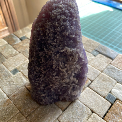 DRUZY AMETHYST QUARTZ LOVELY SPECIMEN DFROM JALGAON, INDIA 402g MF4436