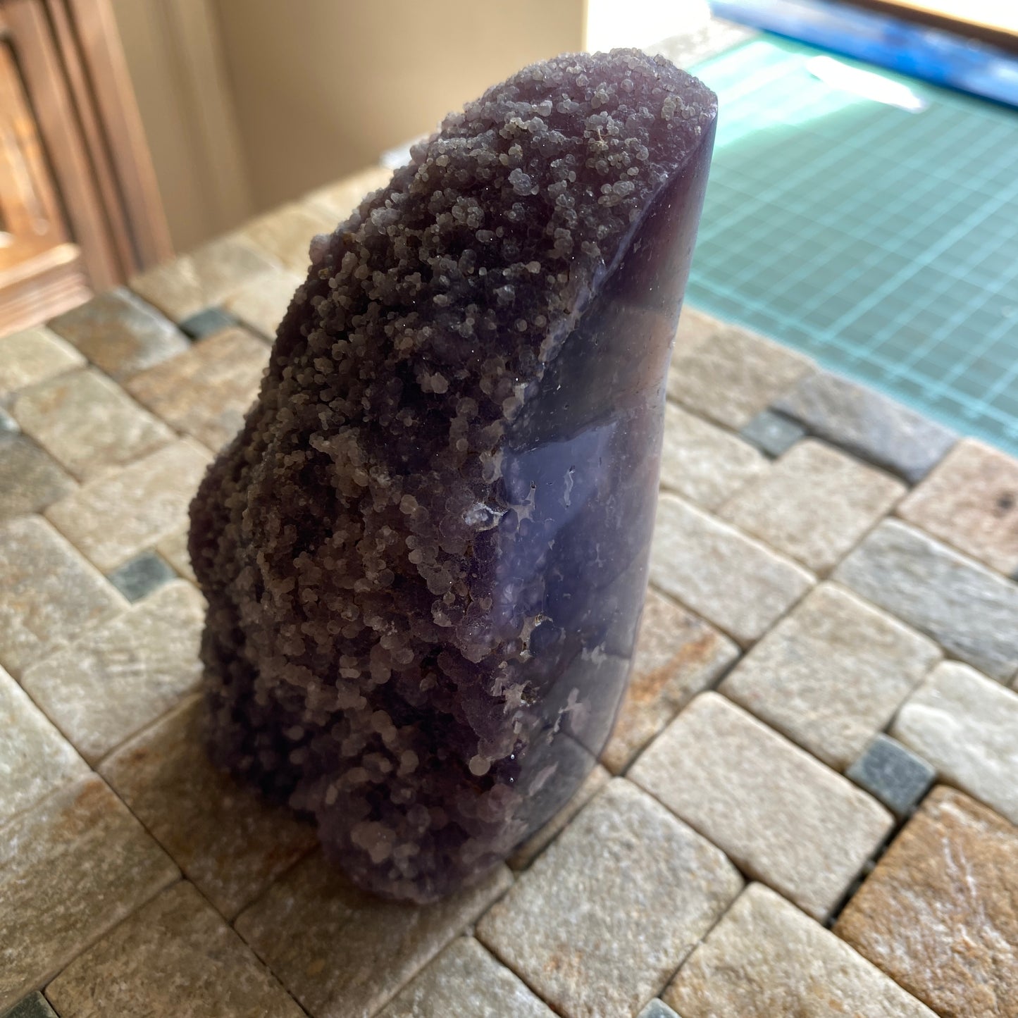 DRUZY AMETHYST QUARTZ LOVELY SPECIMEN DFROM JALGAON, INDIA 402g MF4436