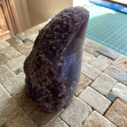 DRUZY AMETHYST QUARTZ LOVELY SPECIMEN DFROM JALGAON, INDIA 402g MF4436