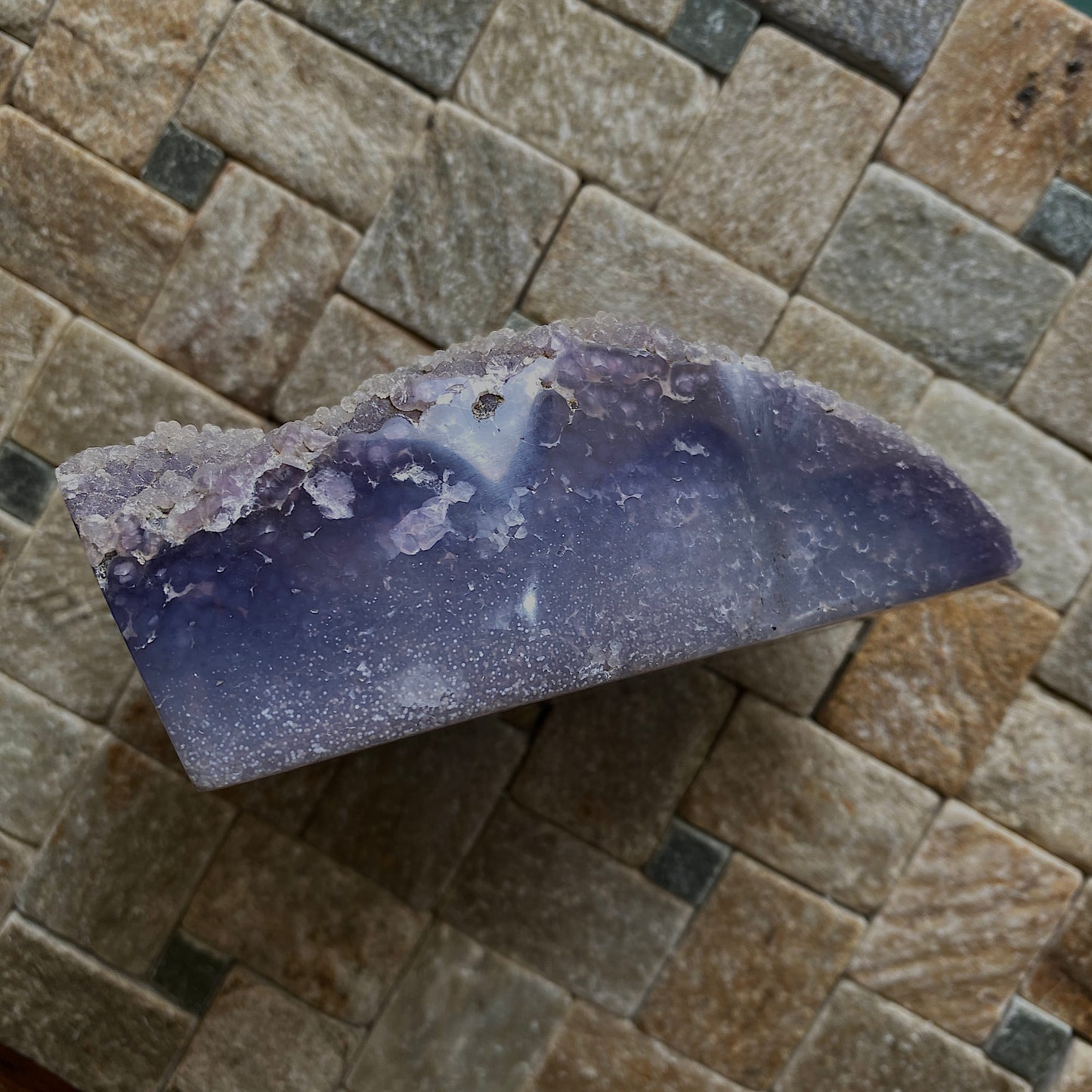 DRUZY AMETHYST QUARTZ LOVELY SPECIMEN DFROM JALGAON, INDIA 402g MF4436