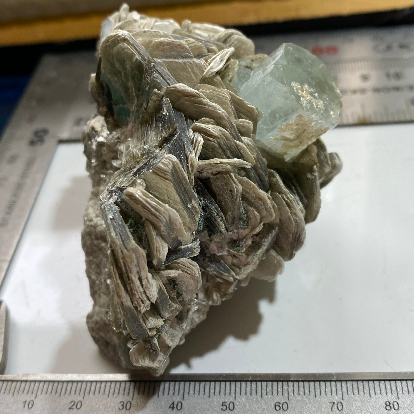 AQUAMARINE BERYL IN MUSCOVITE - NAGAR MINE, GILGIT-BALTISTAN, PAKISTAN 267g MF4215