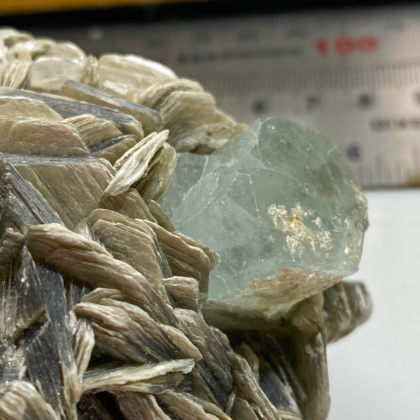 AQUAMARINE BERYL IN MUSCOVITE - NAGAR MINE, GILGIT-BALTISTAN, PAKISTAN 267g MF4215