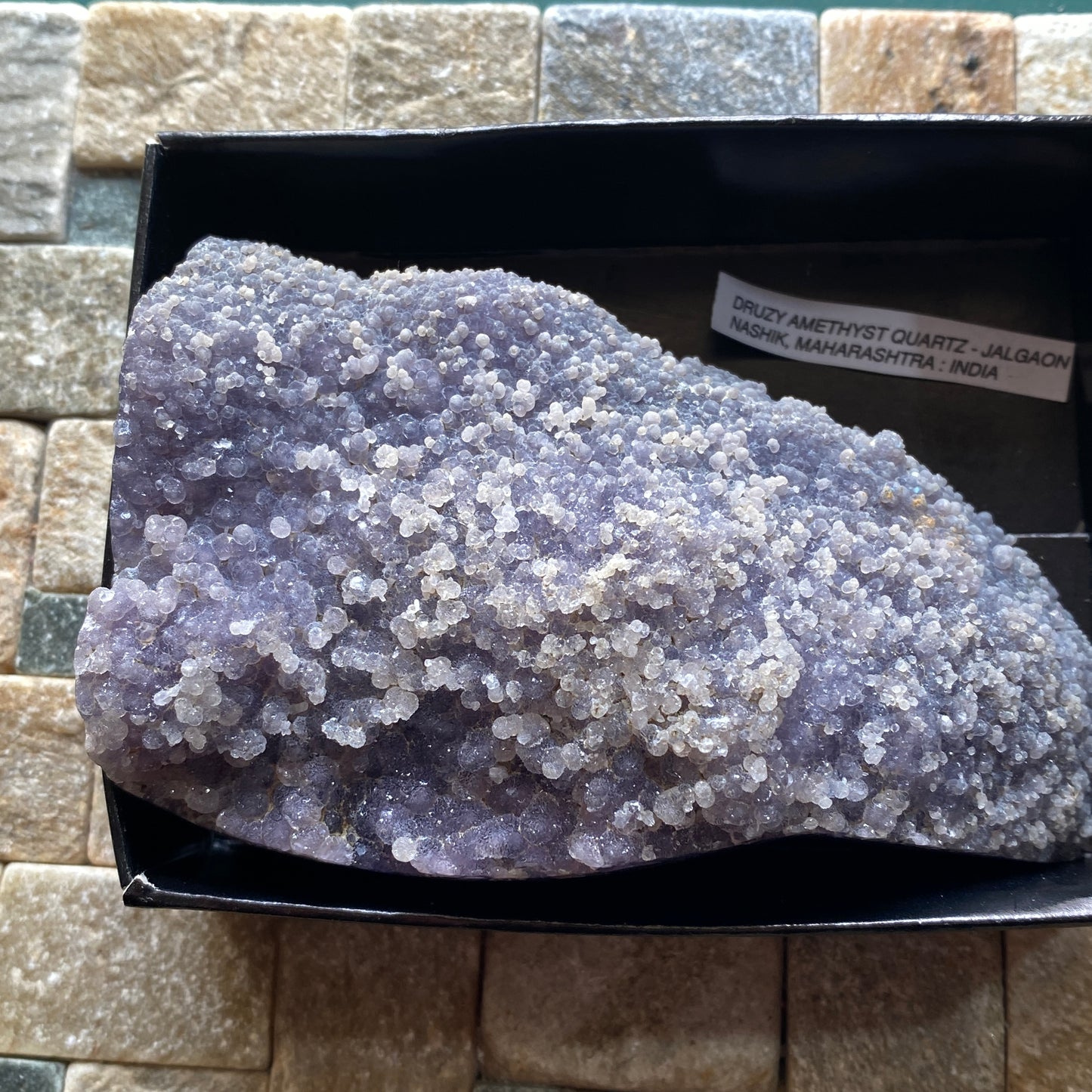 DRUZY AMETHYST QUARTZ LOVELY SPECIMEN DFROM JALGAON, INDIA 402g MF4436