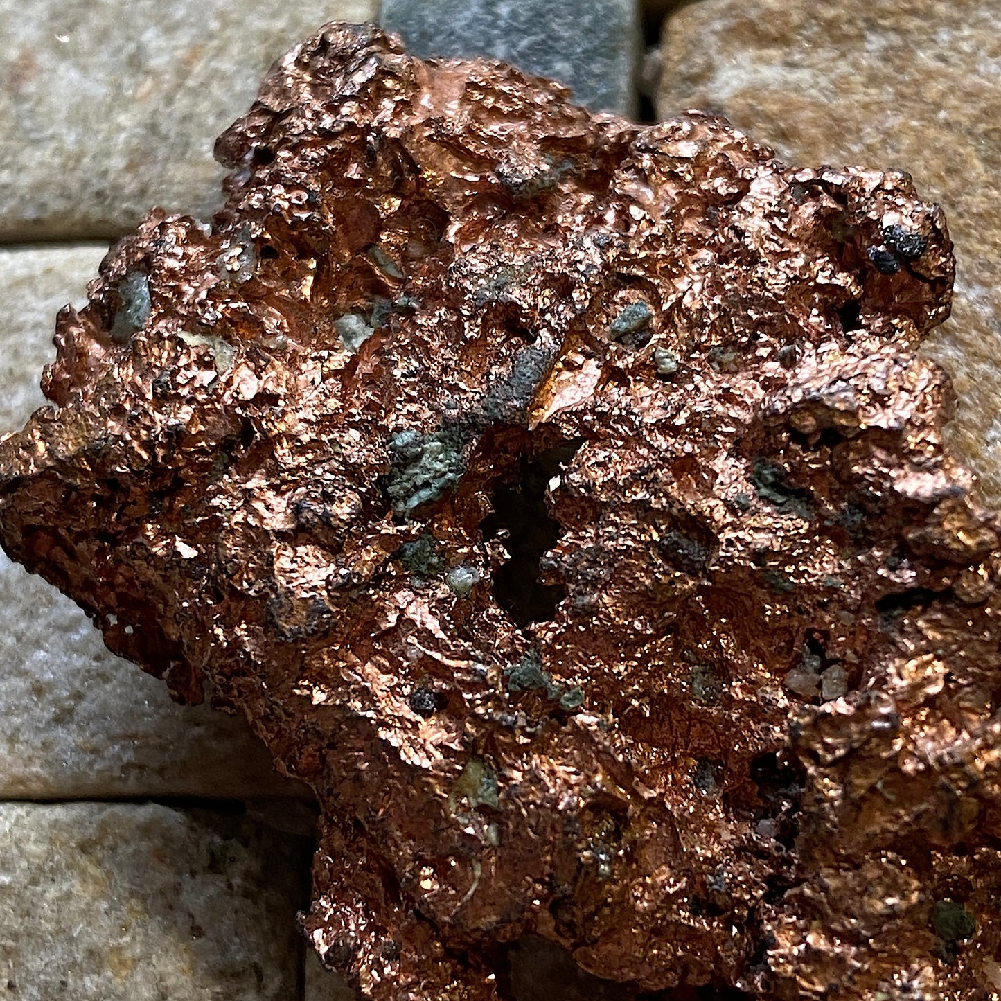 NATIVE COPPER ORE : KEWEEHAW PENINSULA, MICHIGAN, U.S.A. 46g MF5218