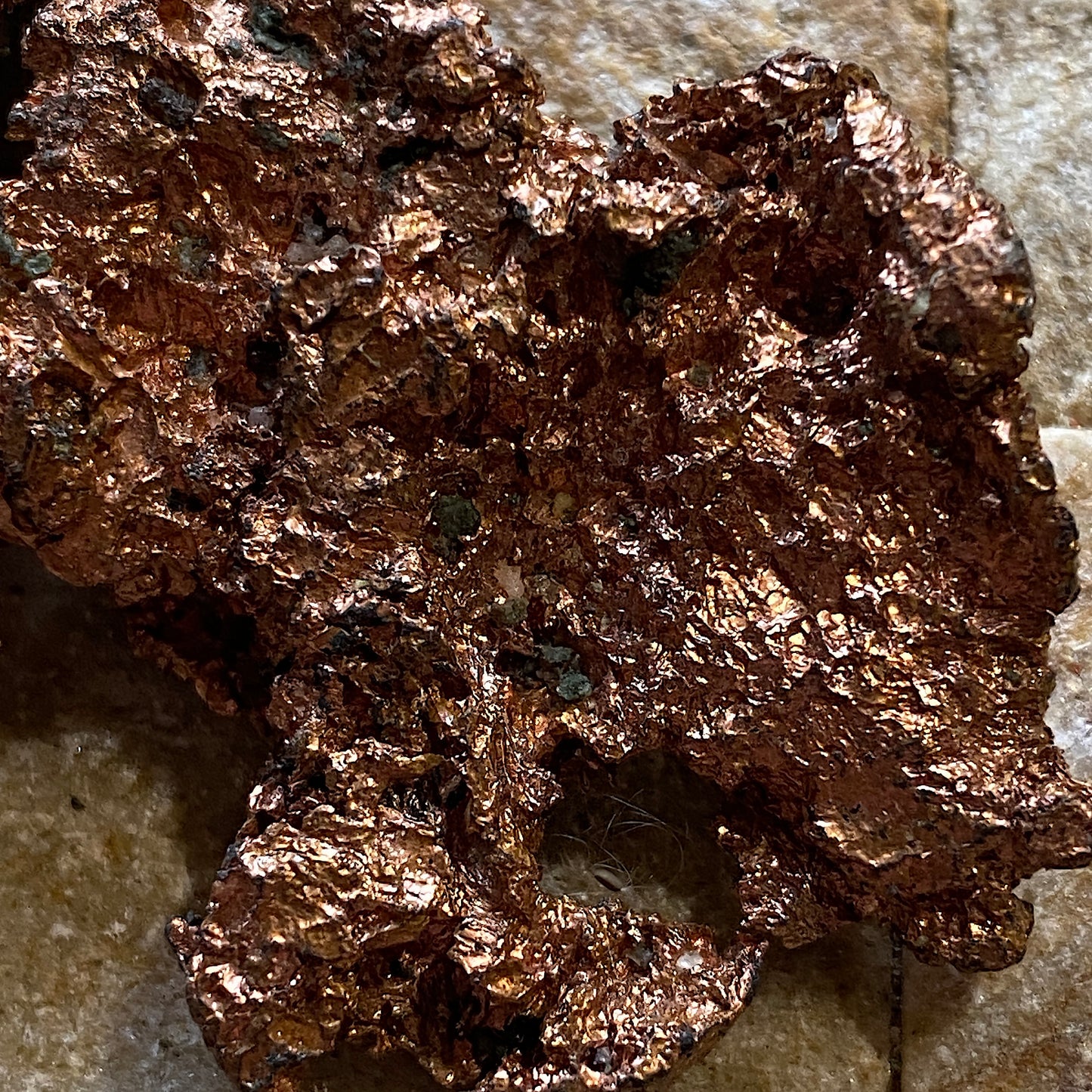 NATIVE COPPER ORE : KEWEEHAW PENINSULA, MICHIGAN, U.S.A. 46g MF5218