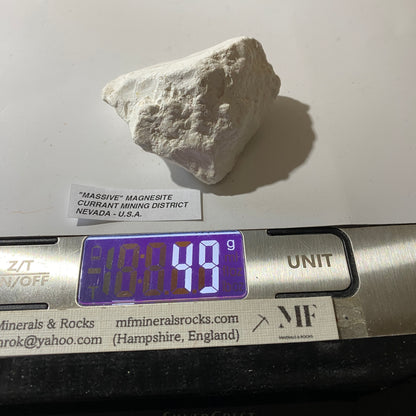 "MASSIVE" MAGNESITE : CURRANT MINING DISTRICT, NEVADA, U.S.A. 49g MF5219