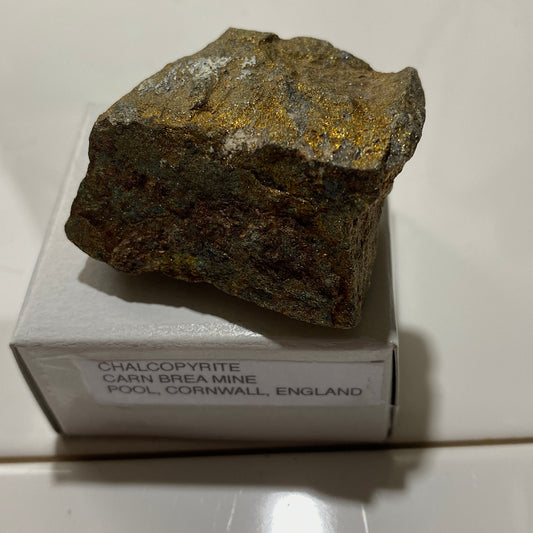 CHALCOPYRITE - CARN BREA MINE, POOL, CORNWALL, ENGLAND. 78g MF4217