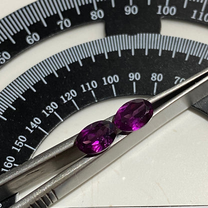 ALMANDINE GARNET NATURAL GEMSTONES x PAIR : HARTS RANGE, NORTHERN TERRITORY, AUSTRALIA 1.92Ct MFG5494Y, AUSTRALIA