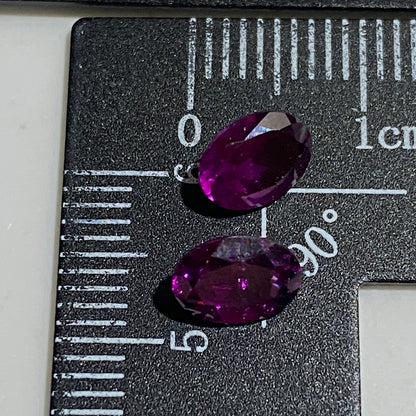 ALMANDINE GARNET NATURAL GEMSTONES x PAIR : HARTS RANGE, NORTHERN TERRITORY, AUSTRALIA 1.92Ct MFG5494Y, AUSTRALIA