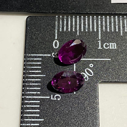 ALMANDINE GARNET NATURAL GEMSTONES x PAIR : HARTS RANGE, NORTHERN TERRITORY, AUSTRALIA 1.92Ct MFG5494Y, AUSTRALIA