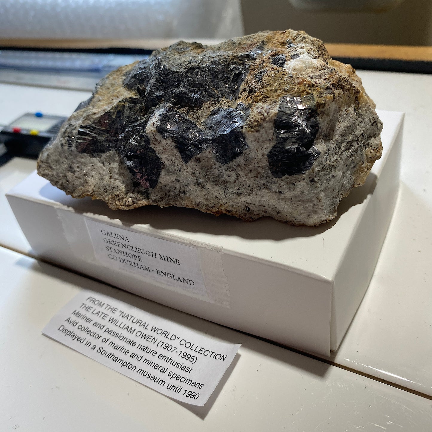 GALENA : GREENCLEUGH MINE, ROOKHOPE, STANHOPE, CO DURHAM, ENGLAND 486g MF5222