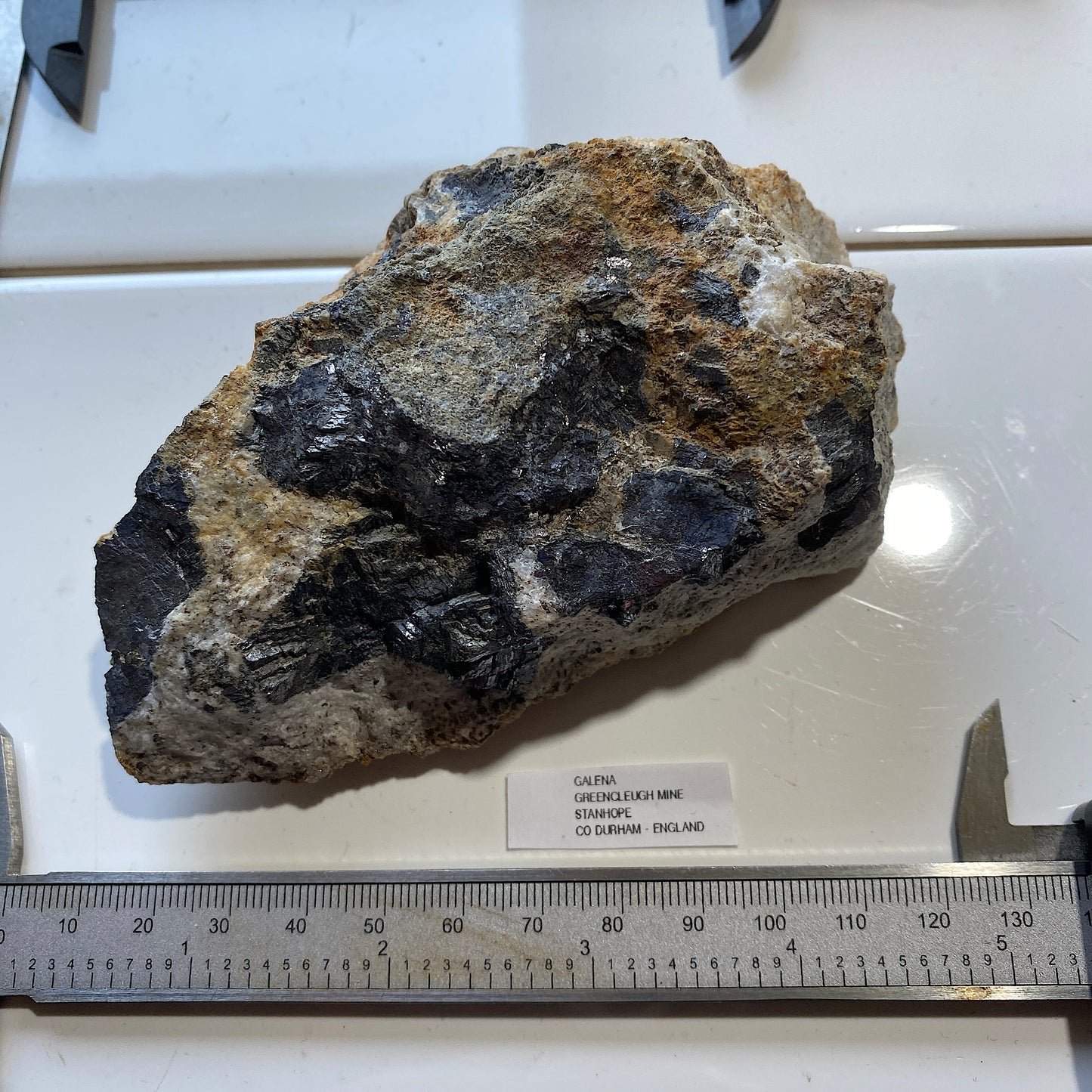 GALENA : GREENCLEUGH MINE, ROOKHOPE, STANHOPE, CO DURHAM, ENGLAND 486g MF5222