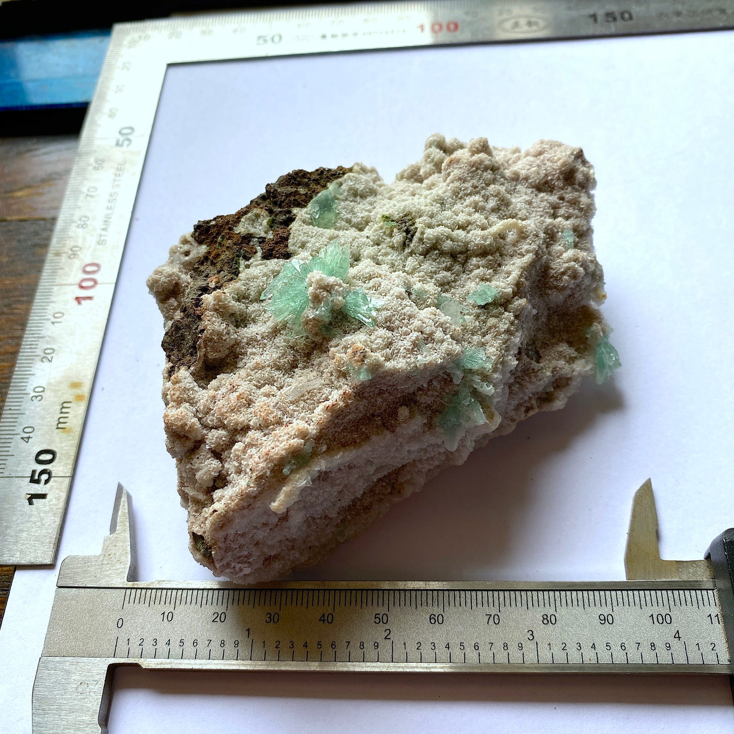 FLUORAPOPHYLLITE(K) ON STILBITE - JALGAON, NASHIK, INDIA 302g MF4439