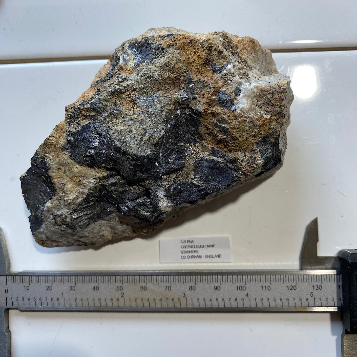 GALENA : GREENCLEUGH MINE, ROOKHOPE, STANHOPE, CO DURHAM, ENGLAND 486g MF5222