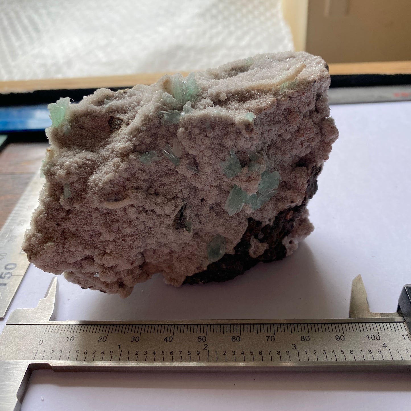 FLUORAPOPHYLLITE(K) ON STILBITE - JALGAON, NASHIK, INDIA 302g MF4439