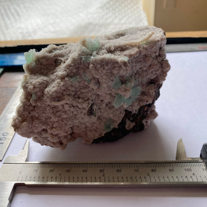 FLUORAPOPHYLLITE(K) ON STILBITE - JALGAON, NASHIK, INDIA 302g MF4439