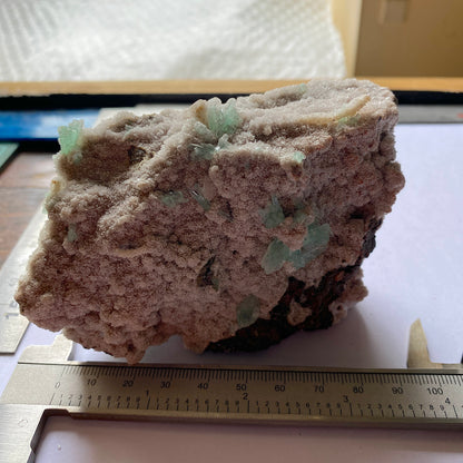 FLUORAPOPHYLLITE(K) ON STILBITE - JALGAON, NASHIK, INDIA 302g MF4439