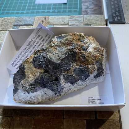 GALENA : GREENCLEUGH MINE, ROOKHOPE, STANHOPE, CO DURHAM, ENGLAND 486g MF5222