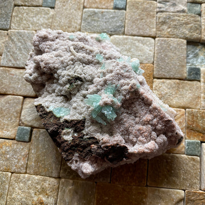 FLUORAPOPHYLLITE(K) ON STILBITE - JALGAON, NASHIK, INDIA 302g MF4439