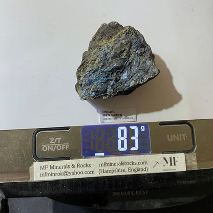 COVELLITE : RARE FROM WHEAL MAUDLIN, LOSTWITHIEL, CORNWALL, ENGLAND. 83g MF5223