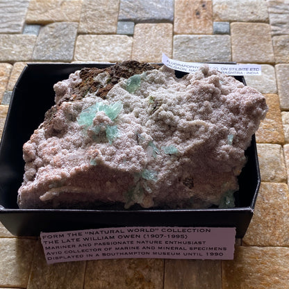 FLUORAPOPHYLLITE(K) ON STILBITE - JALGAON, NASHIK, INDIA 302g MF4439