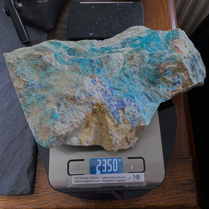 CHRYSOCOLLA WITH AZURITE - INSPIRATION MINE, ARIZONA, U.S.A SUBSTANTIAL 2350g MF4219